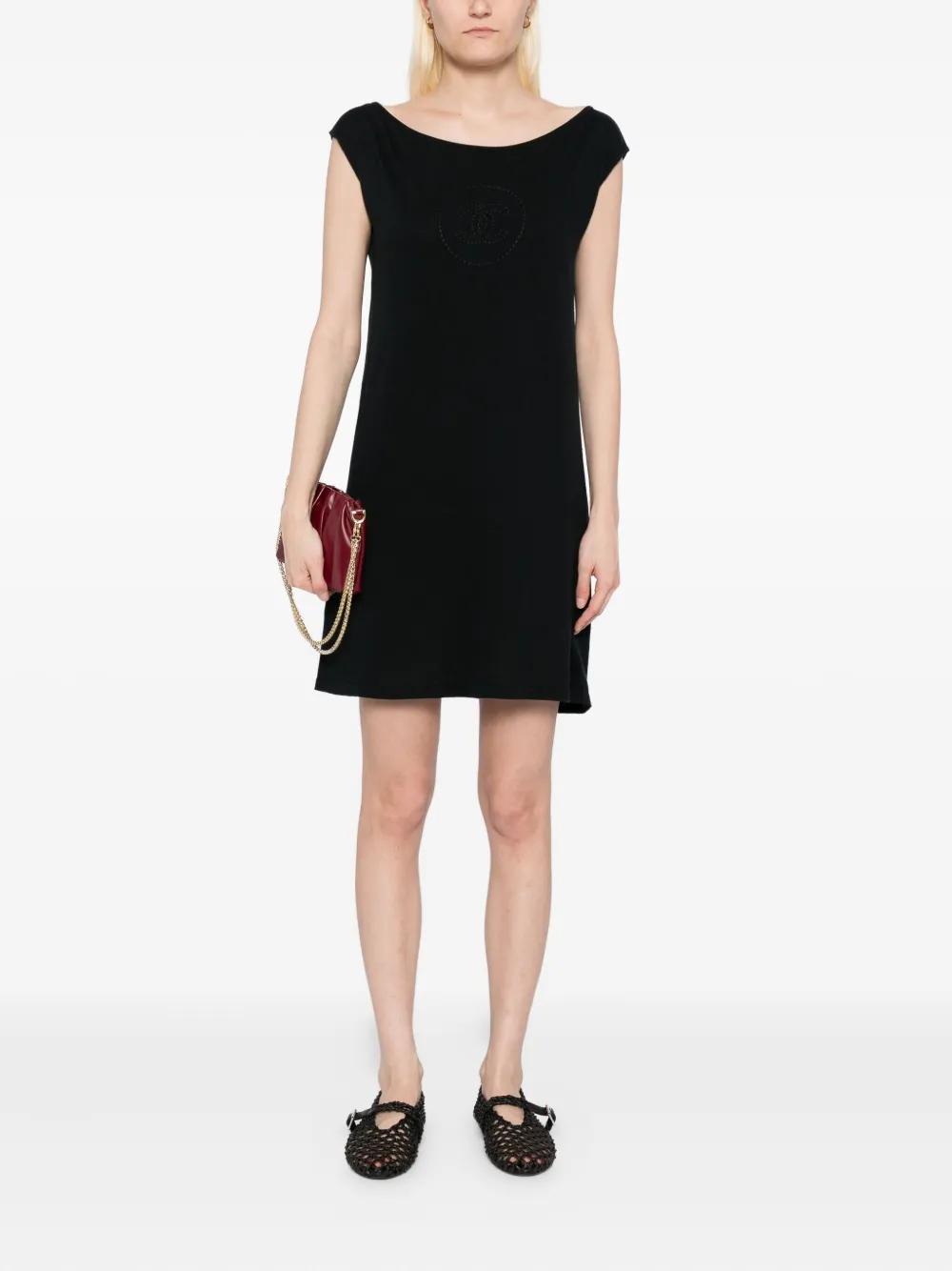 CHANEL Pre-Owned 2007 mouwloze jurk - Zwart