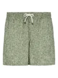 Canali printed drawstring swim shorts - Green