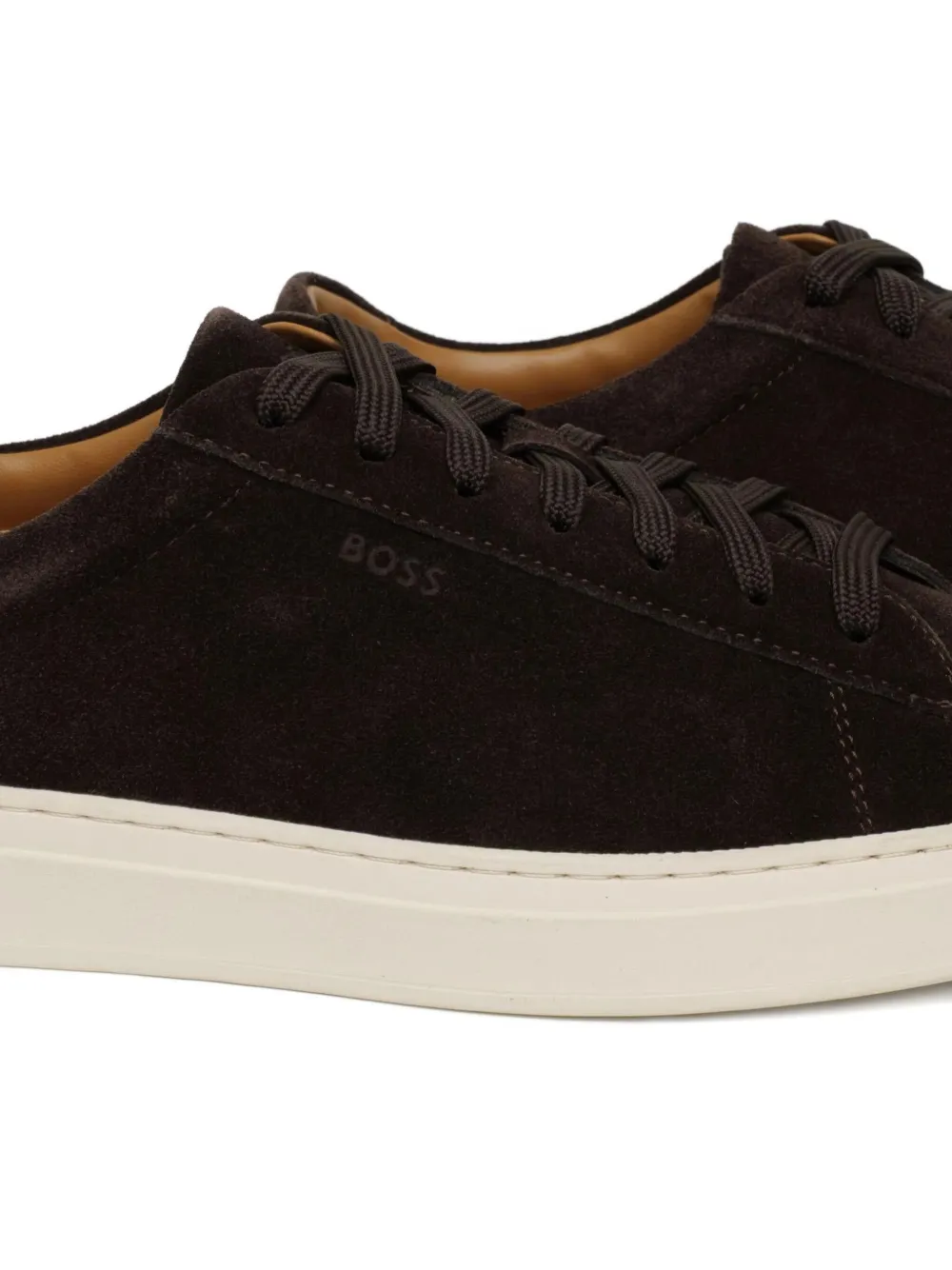 BOSS Kieran suède sneakers Bruin
