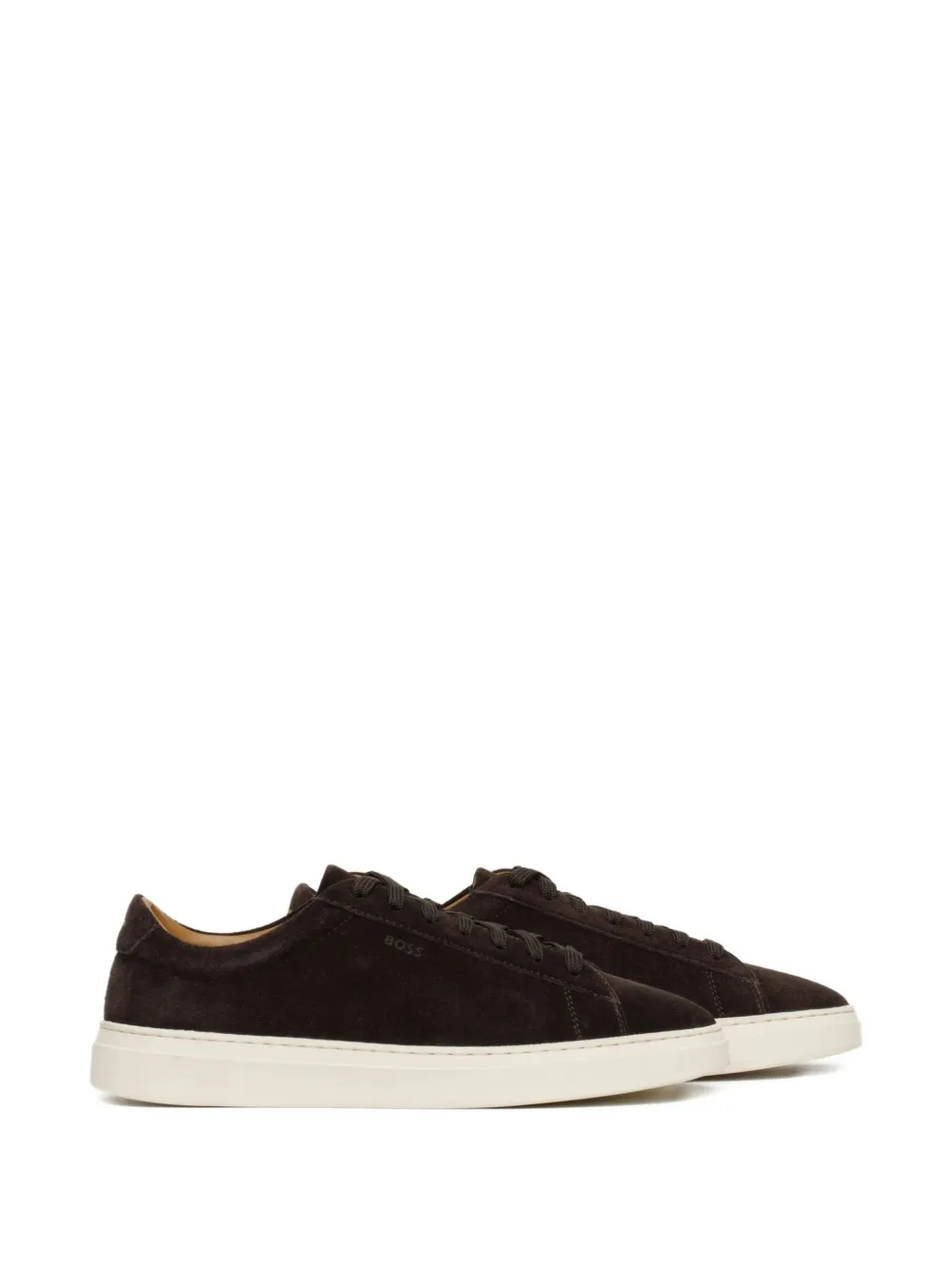 BOSS Kieran suède sneakers Bruin