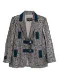 CHANEL Pre-Owned 2017 single breasted jacket - Grey
