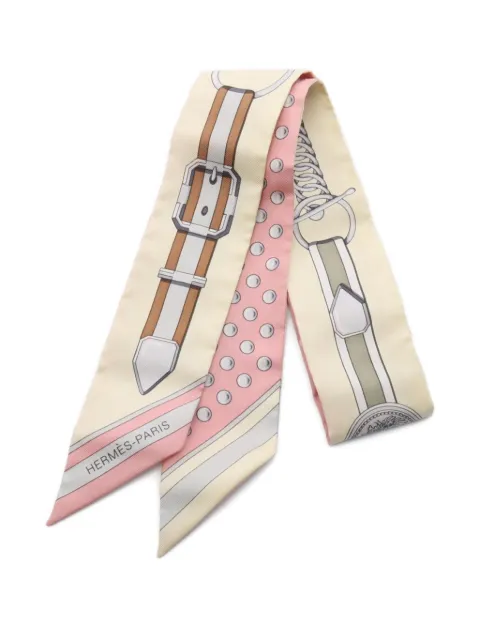 Hermès Pre-Owned 2021 Grand Tralala ribbon scarf