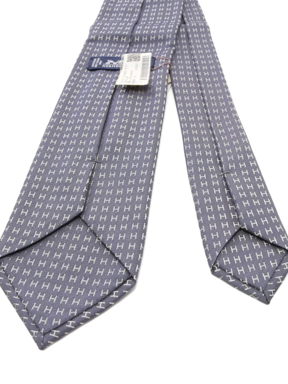Hermès Pre-Owned 2021 H-pattern silk tie | Image 2