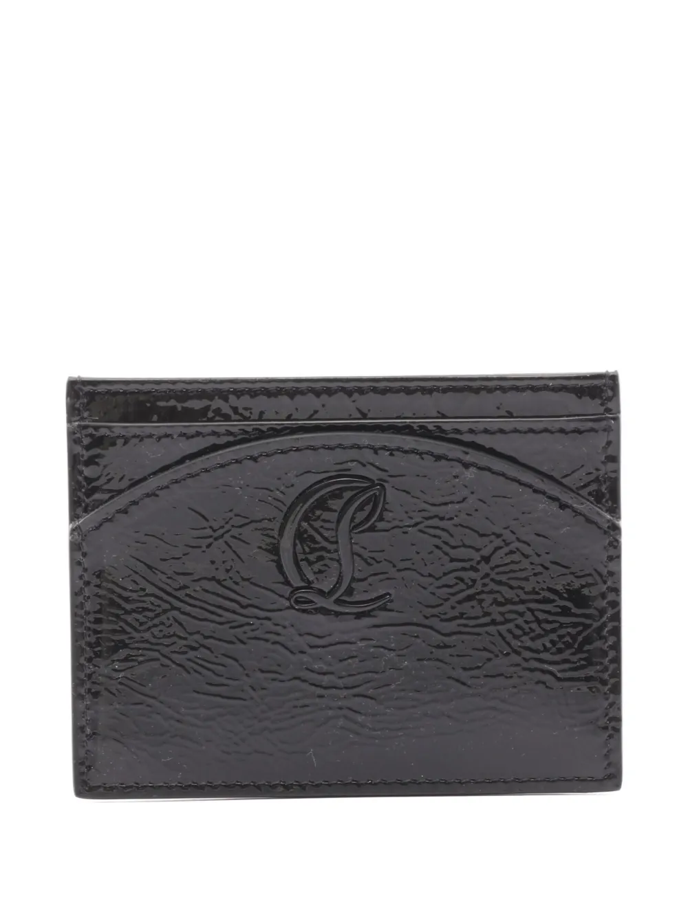 Christian Louboutin Pre-Owned 2021 Loubi54 leather card holder | Black | Image 1