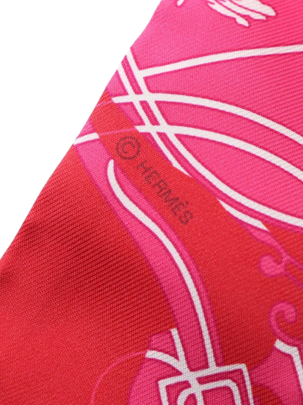 Hermès Pre-Owned 2021 Ex-Libris twilly scarf | Image 2