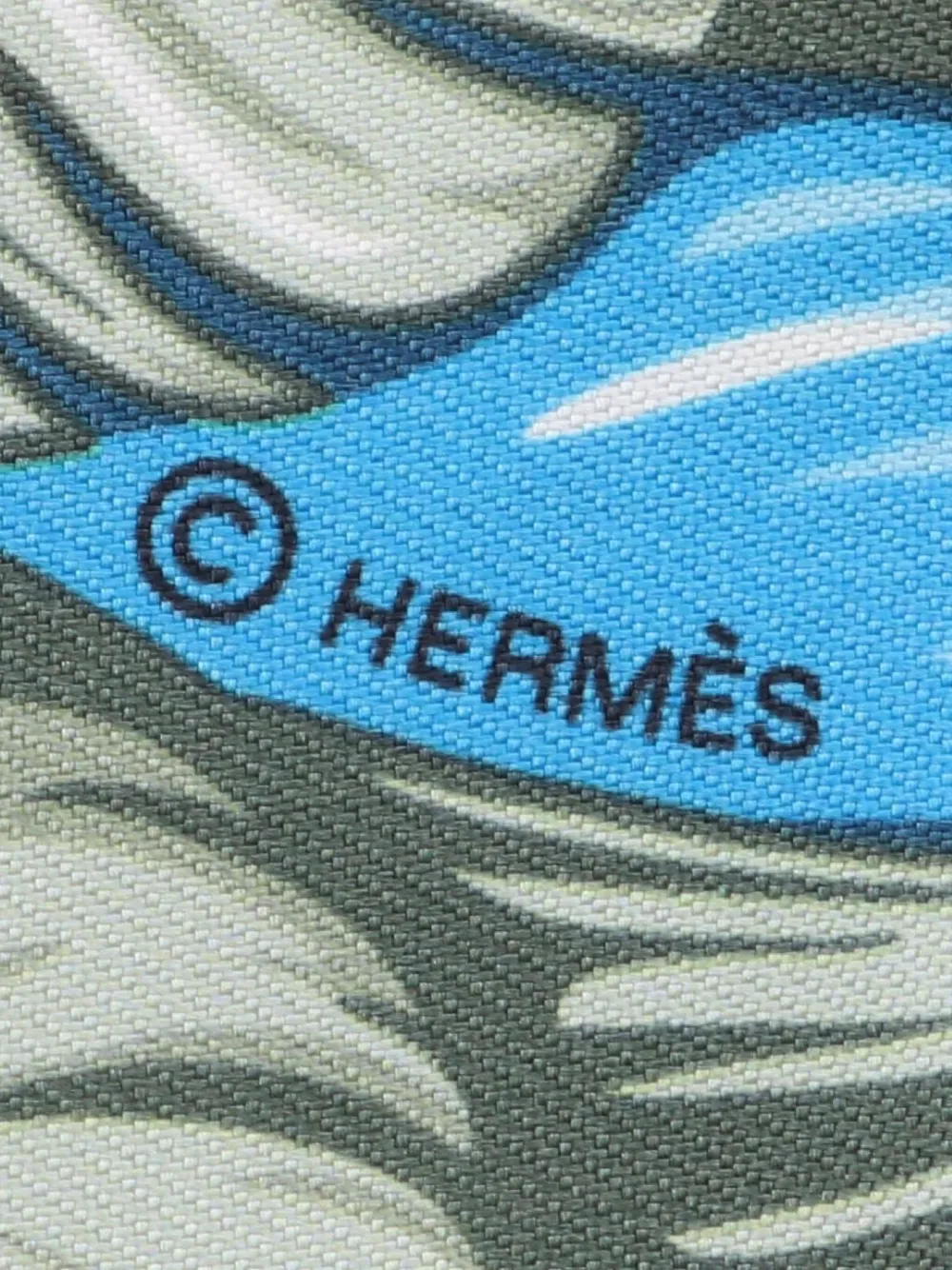 Hermès Pre-Owned 2021 Danse Pacifique silk ribbon scarf | Image 2