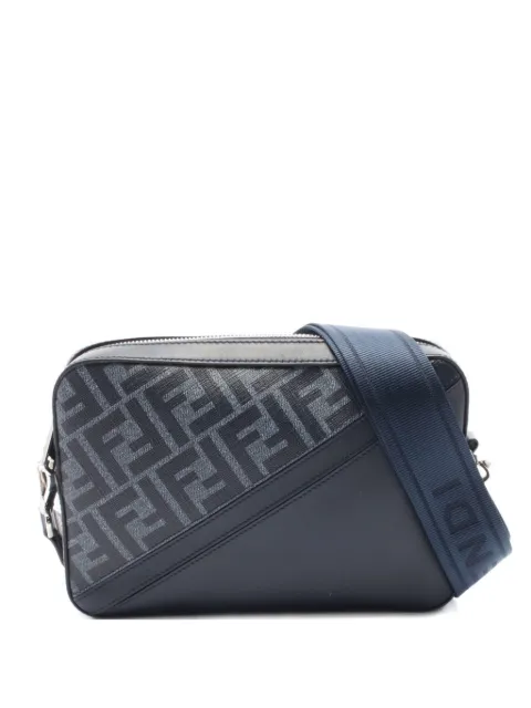 Fendi Pre-Owned 2010s Diagonal Zucca shoulder bag