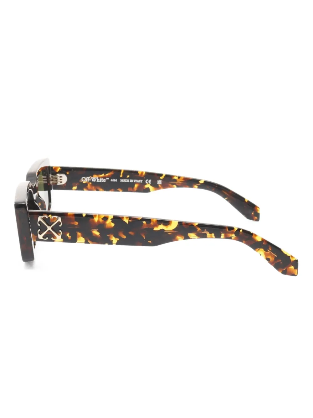  Off-white Pre-owned 2021 Arthur Rectangle-frame Sunglasses - Brown 