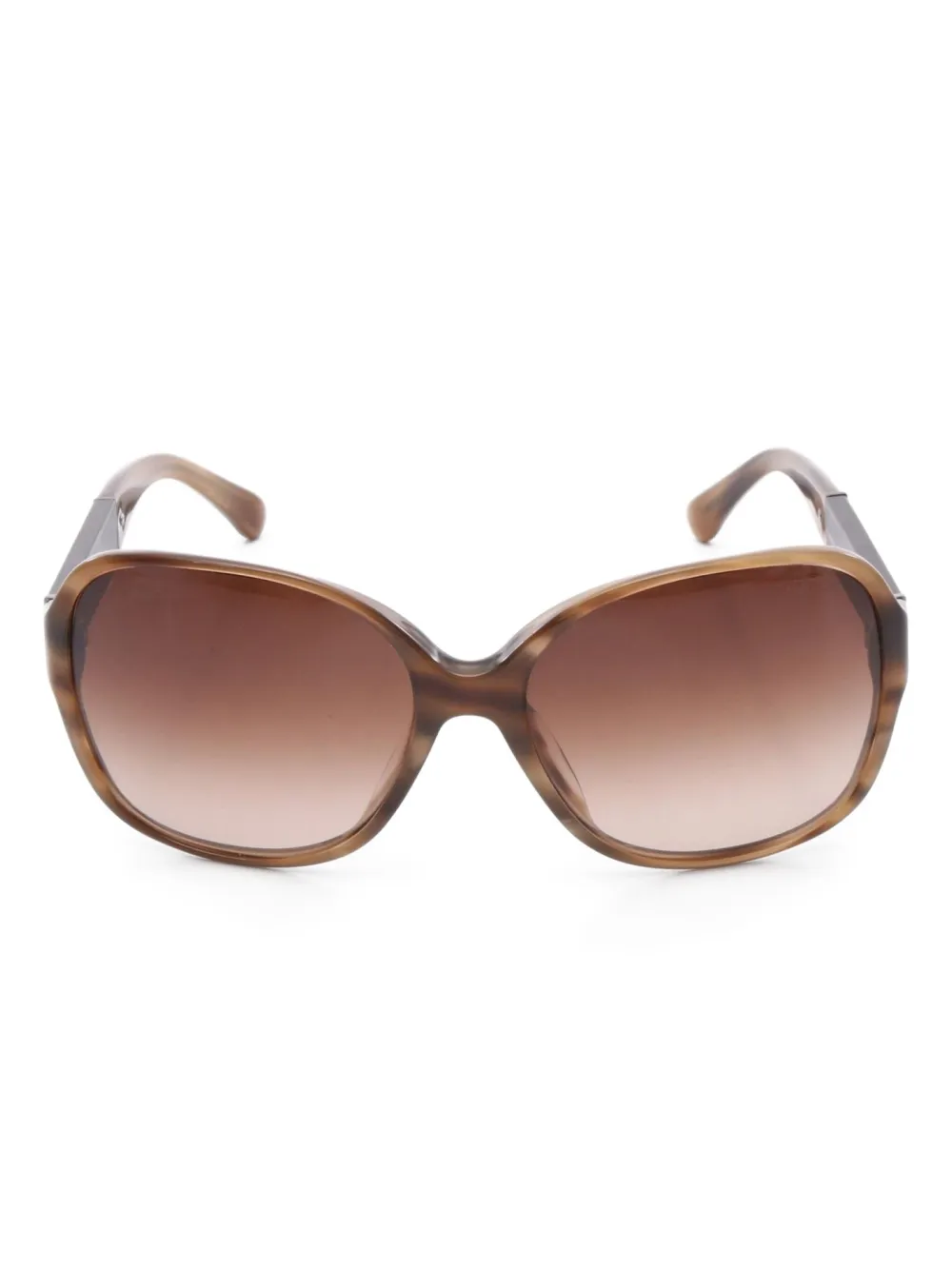 CHANEL Pre-Owned 1986-1988 square-frame sunglasses - ブラウン CHANEL Pre-Owned 1986-1988 square-frame sunglasses - ブラウン