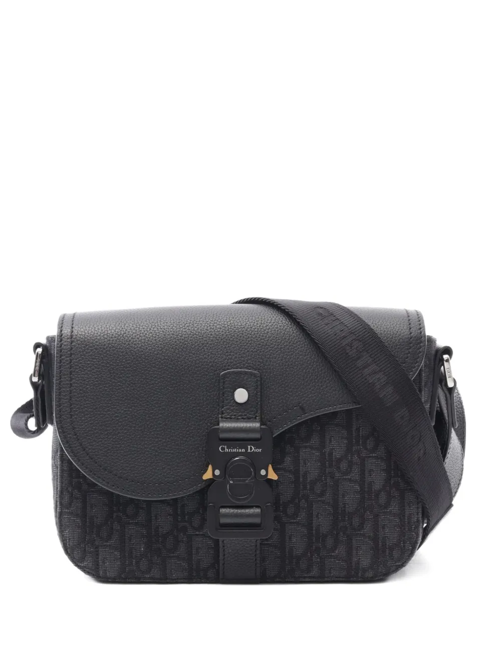 Christian Dior Pre-Owned 2010s Saddle oblique shoulder bag | Black | Image 1