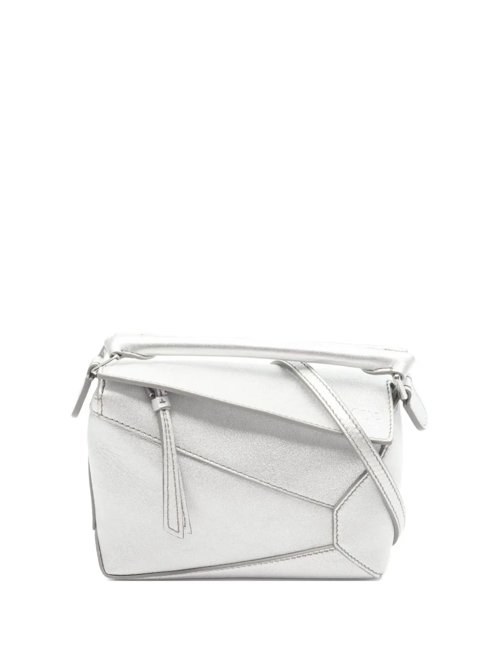 Loewe Pre-Owned 2021 パズル ハンドバッグ ミニ - シルバートーン Loewe Pre-Owned 2021 パズル ハンドバッグ ミニ - シルバートーン