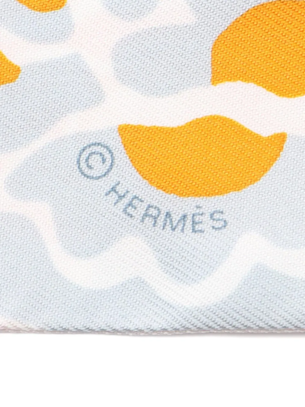 Hermès Pre-Owned 2021 Bingata ribbon scarf | Image 2