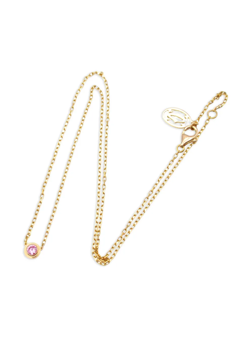 Cartier 2010s 18K rose gold Damour pink sapphire necklace | Image 2