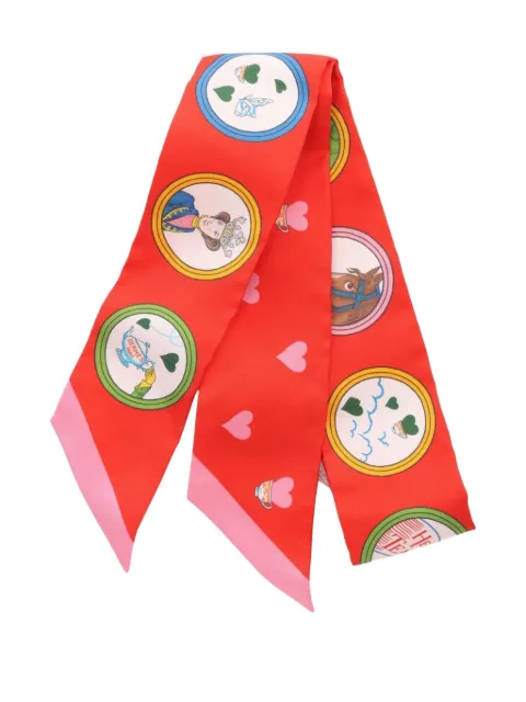 Hermès Pre-Owned 2021 Tea Time silk ribbon scarf