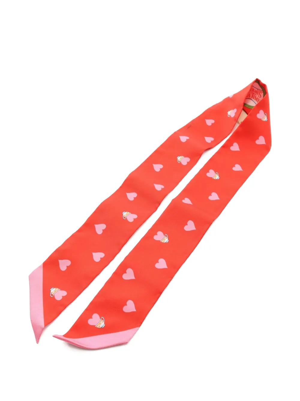 Hermès Pre-Owned 2021 Tea Time silk ribbon scarf | Image 2