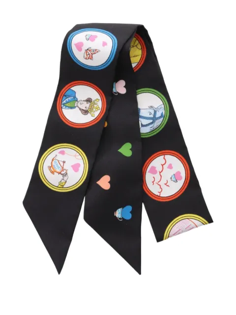 Hermès Pre-Owned 2021 Tea Time silk ribbon scarf