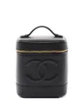 CHANEL Pre-Owned 2000-2002 Coco Mark vanity bag - Black