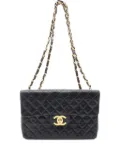 CHANEL Pre-Owned 1994 Decamatlassé lambskin shoulder bag - Black
