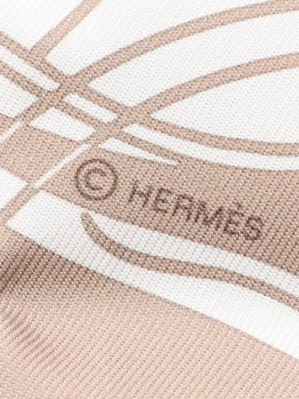 Hermès Pre-Owned 2021 Ex-libris ribbon stripe scarf | Image 2