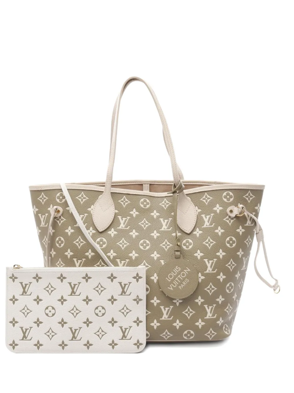 Louis Vuitton Pre-Owned 2021 Neverfull MM Monogram Empreinte tote bag | Green | Image 1