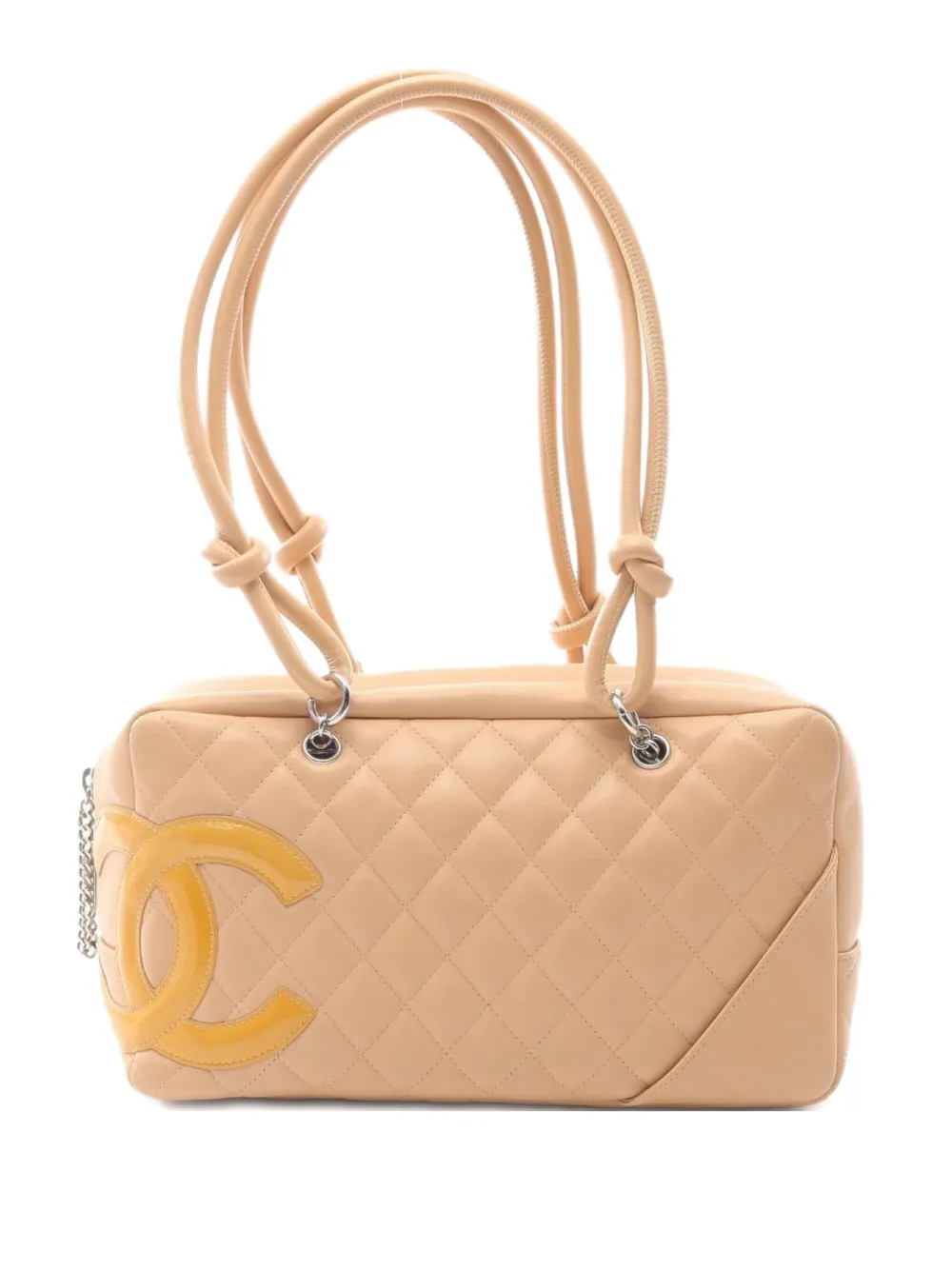 CHANEL Pre-Owned 2005 カンボン マトラッセ レザー ショルダーバッグ - ニュートラル CHANEL Pre-Owned 2005 カンボン マトラッセ レザー ショルダーバッグ - ニュートラル