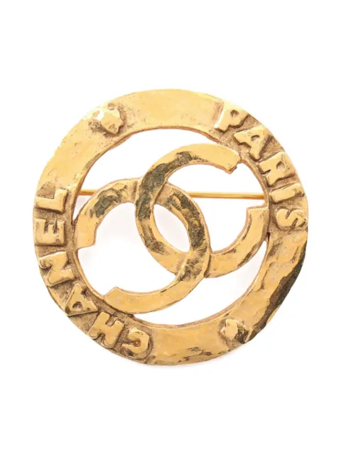 CHANEL Pre-Owned брошь Coco Mark (1986-1988 годы)
