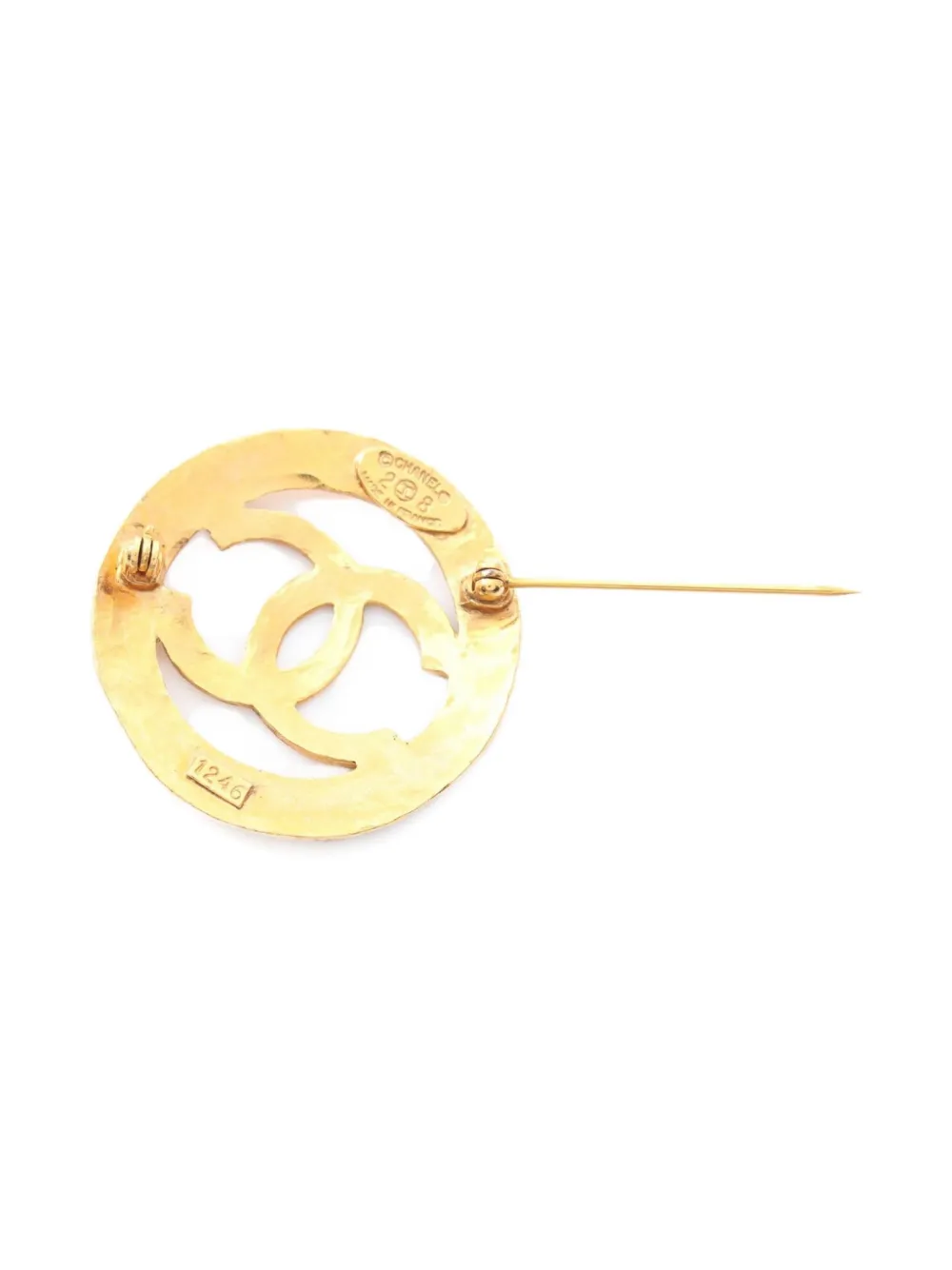 CHANEL Pre-Owned 1986-1988 coco mark brooch | Pre-Owned | Image 2