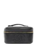 CHANEL Pre-Owned 1994-1996 Coco Mark vanity bag - Black