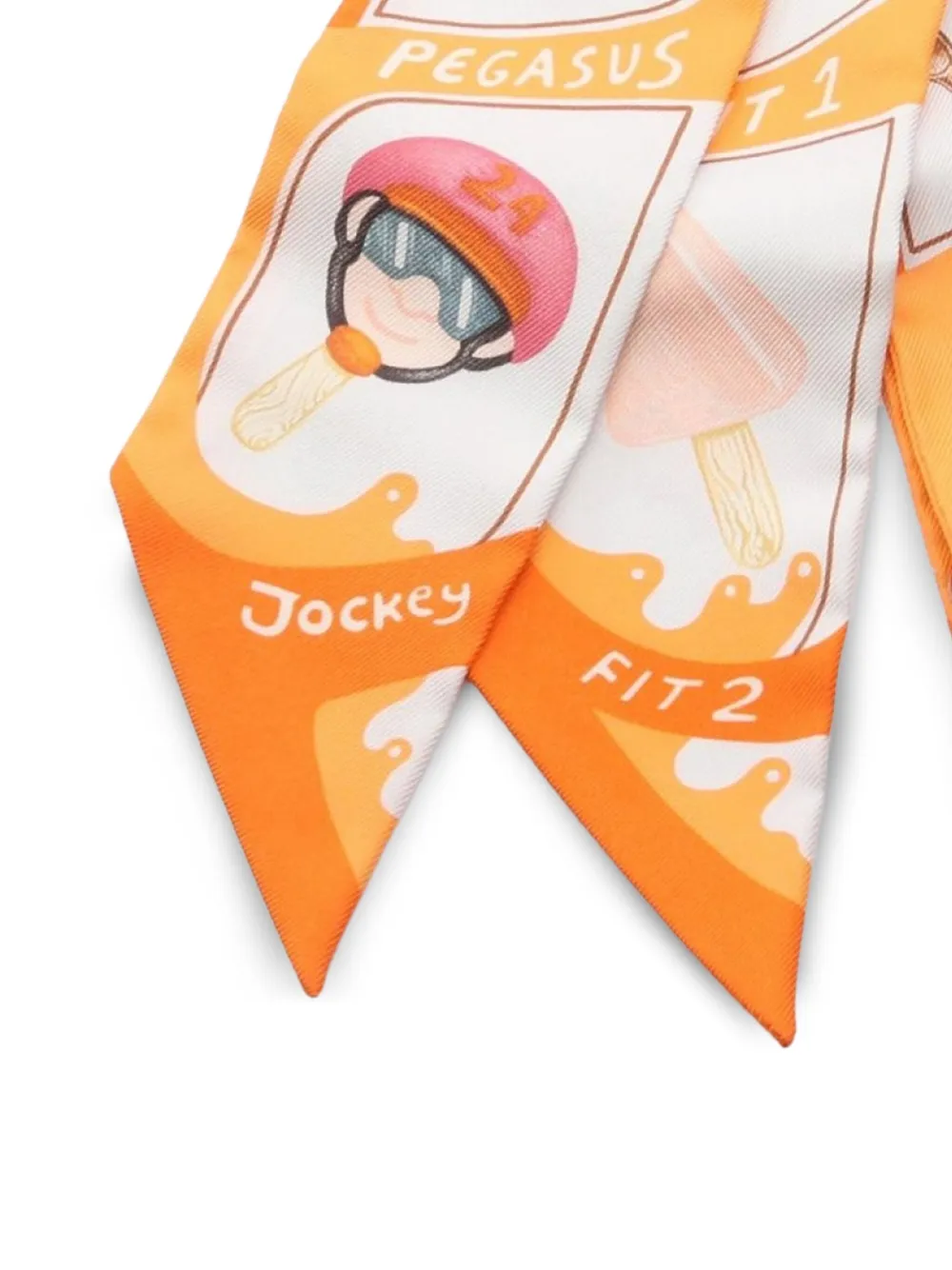 Hermès Pre-Owned 2021 FUNNY ICE CREAM silk scarf | Image 2