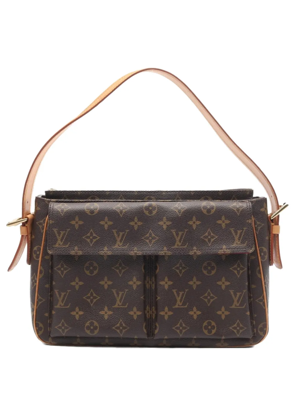 Louis Vuitton Pre-Owned 2004 モノグラム フラップ ショルダーバッグ - ブラウン Louis Vuitton Pre-Owned 2004 モノグラム フラップ ショルダーバッグ - ブラウン