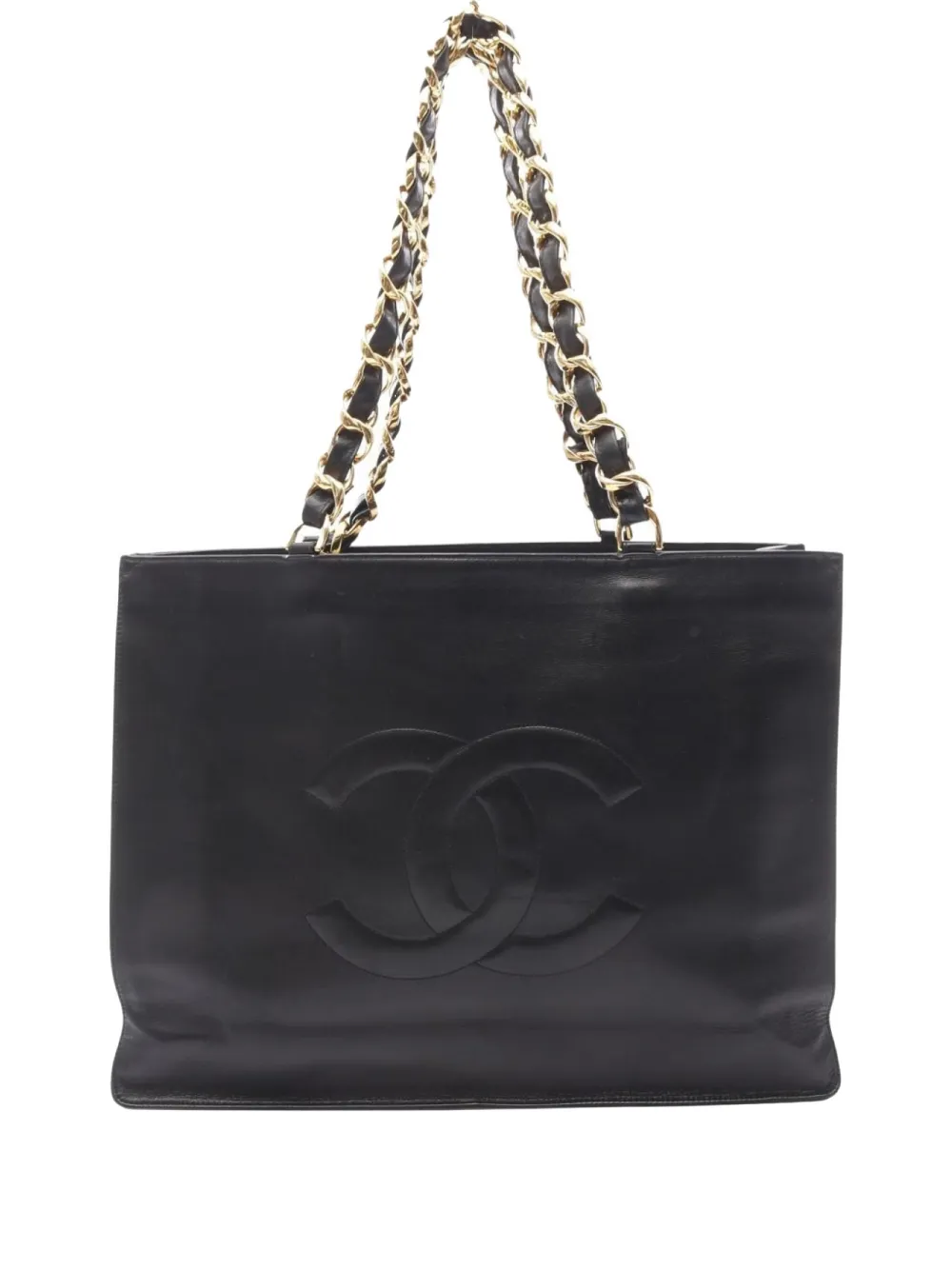CHANEL Pre-Owned 1994-1996 ココマーク ショルダーバッグ ビッグ - ブラック CHANEL Pre-Owned 1994-1996 ココマーク ショルダーバッグ ビッグ - ブラック