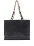 CHANEL Pre-Owned 1994-1996 big Coco Mark shoulder bag - Black