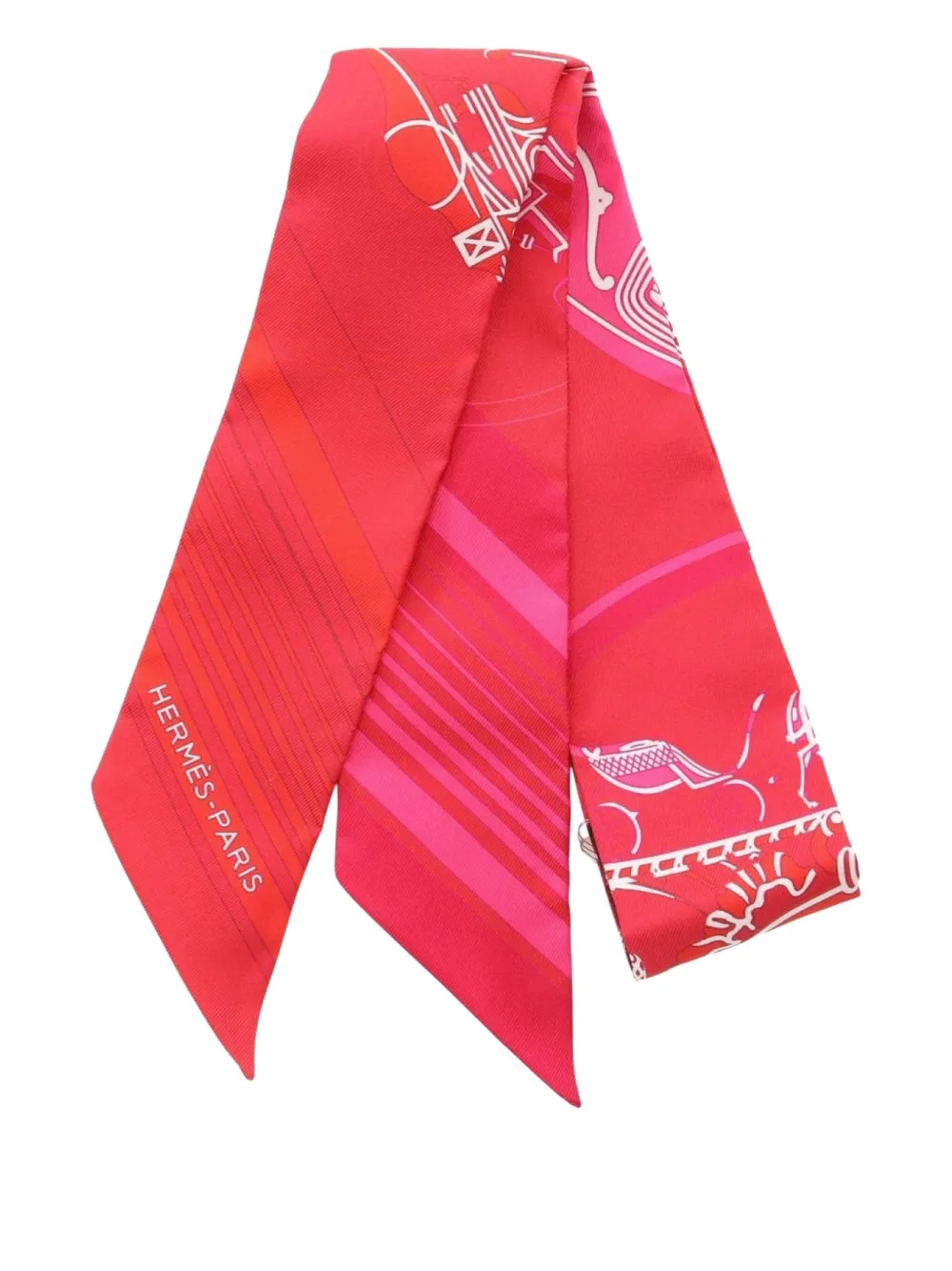 Hermès Pre-Owned 2021 Ex-libris ribbon scarf | rojo | Image 1