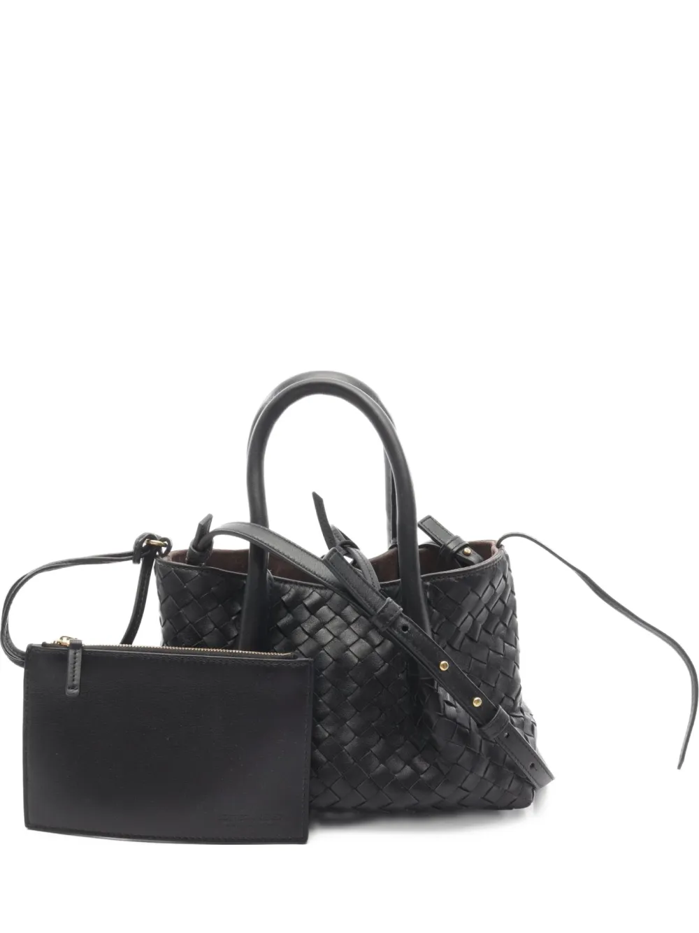 Bottega Veneta Pre-Owned 2021 small Pinacoteca handbag - Nero
