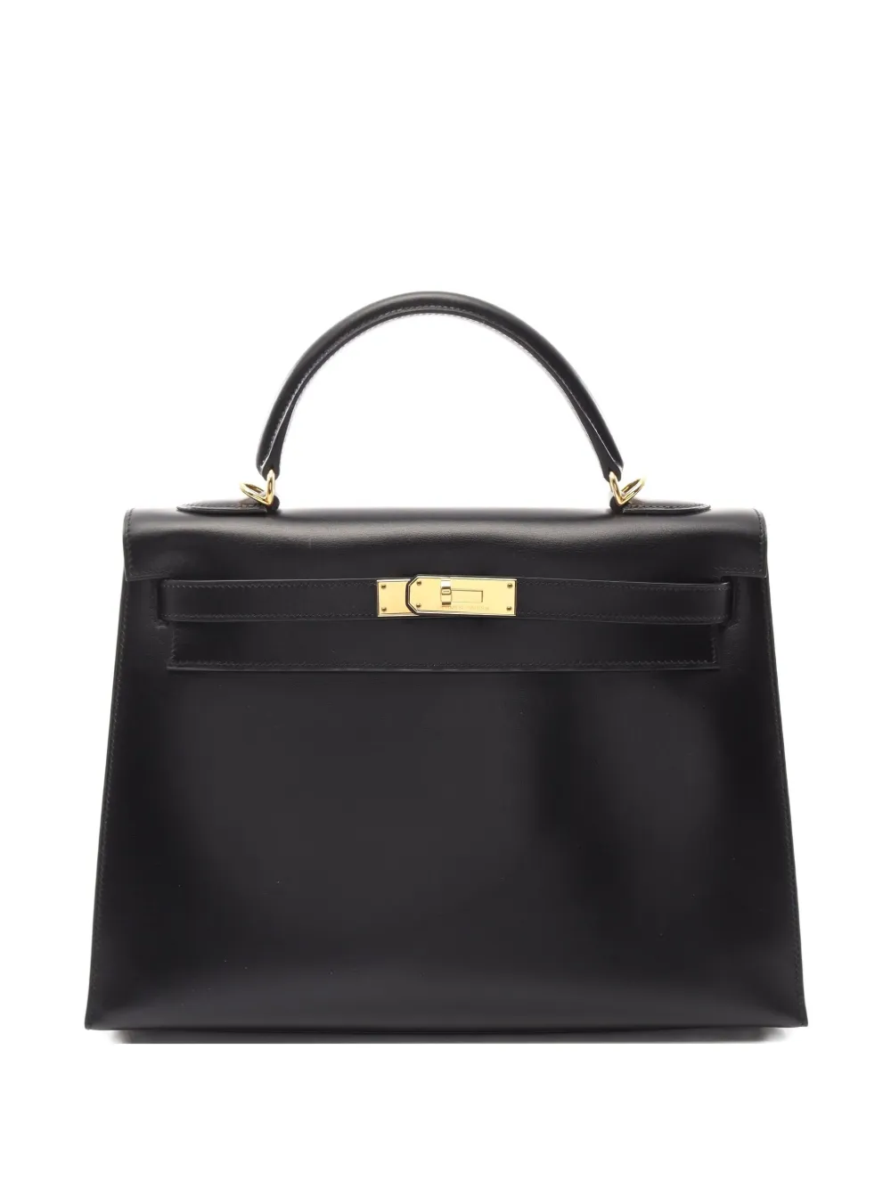 Pre-owned Hermes 2006 Kelly Sellier 32 Box Calf Tote Bag