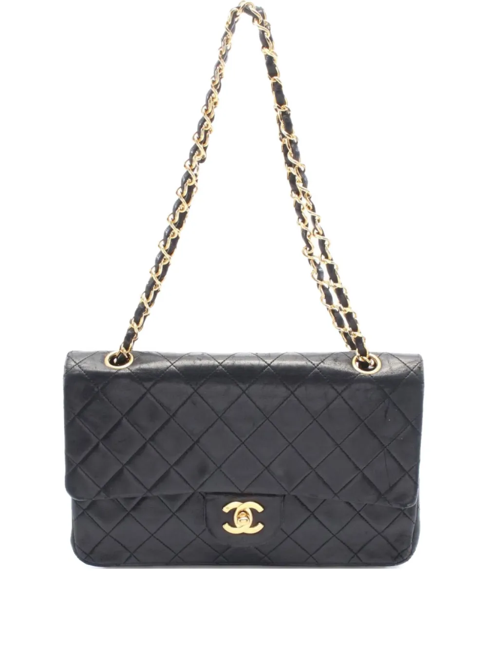 CHANEL Pre-Owned 1989 キルティング フラップ ショルダーバッグ - ブラック CHANEL Pre-Owned 1989 キルティング フラップ ショルダーバッグ - ブラック