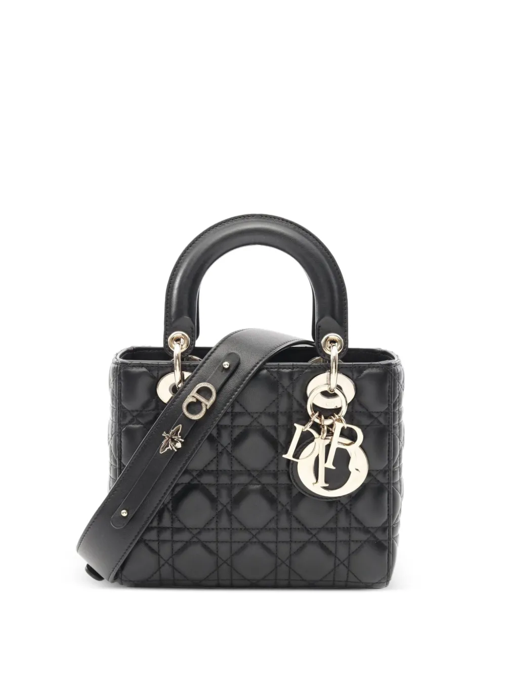 Christian Dior Pre-Owned 2010 small Lady Dior handbag - ブラック Christian Dior Pre-Owned 2010 small Lady Dior handbag - ブラック
