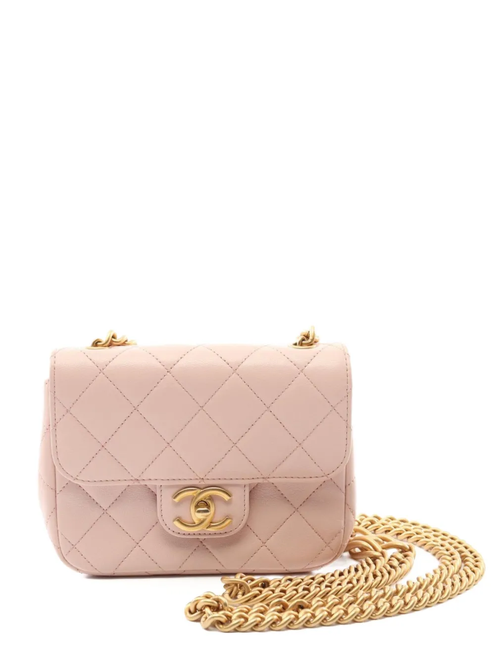CHANEL Pre-Owned 2021 マトラッセ チェーン ショルダーバッグ - ピンク CHANEL Pre-Owned 2021 マトラッセ チェーン ショルダーバッグ - ピンク