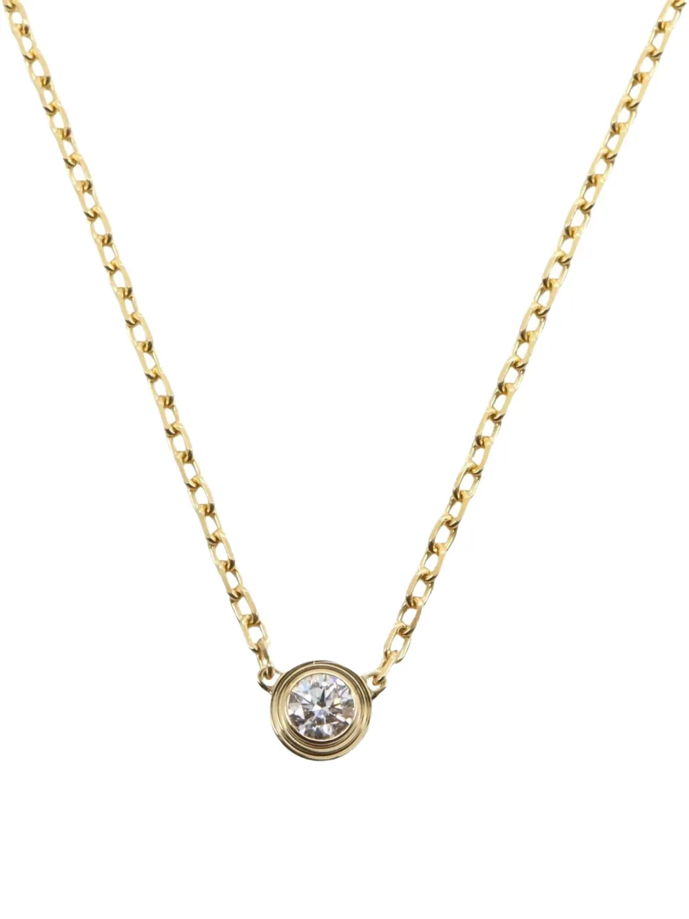 Cartier 2010s ダムール SM ダイヤモンド ネックレス 18Kイエローゴールド - ホワイト Cartier 2010s ダムール SM ダイヤモンド ネックレス 18Kイエローゴールド - ホワイト
