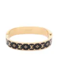 Louis Vuitton Pre-Owned 2024 Enamel Monogram bangle bracelet - Black