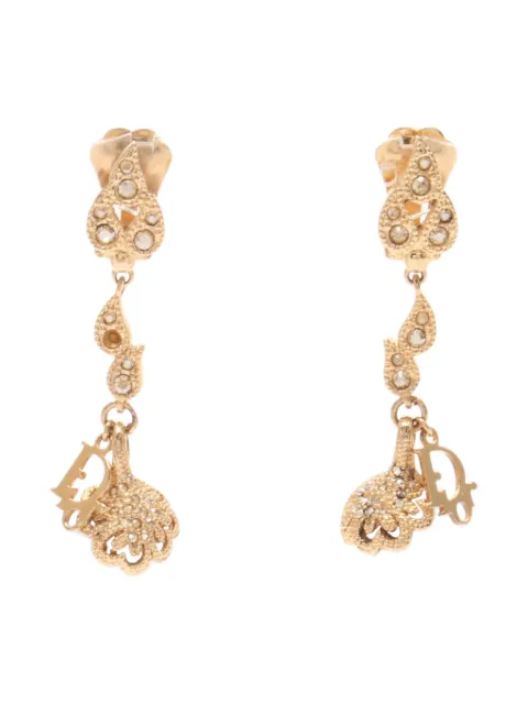 Christian Dior Pre-Owned aretes con gemas 2010