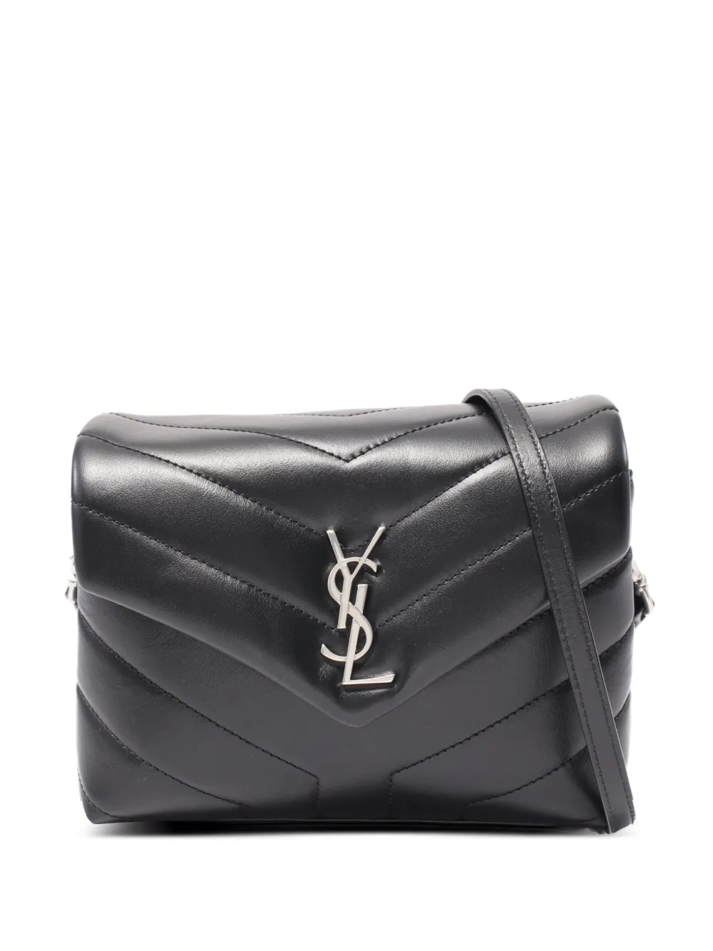 Saint Laurent Pre-Owned 2021 マトラッセ レザーショルダーバッグ - ブラック Saint Laurent Pre-Owned 2021 マトラッセ レザーショルダーバッグ - ブラック