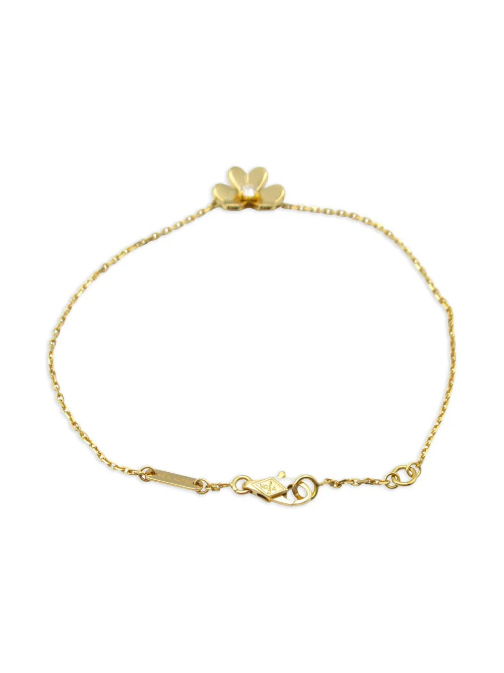 Van Cleef & Arpels Vintage 2010s 18K yellow gold Frivole diamond bracelet | Image 2