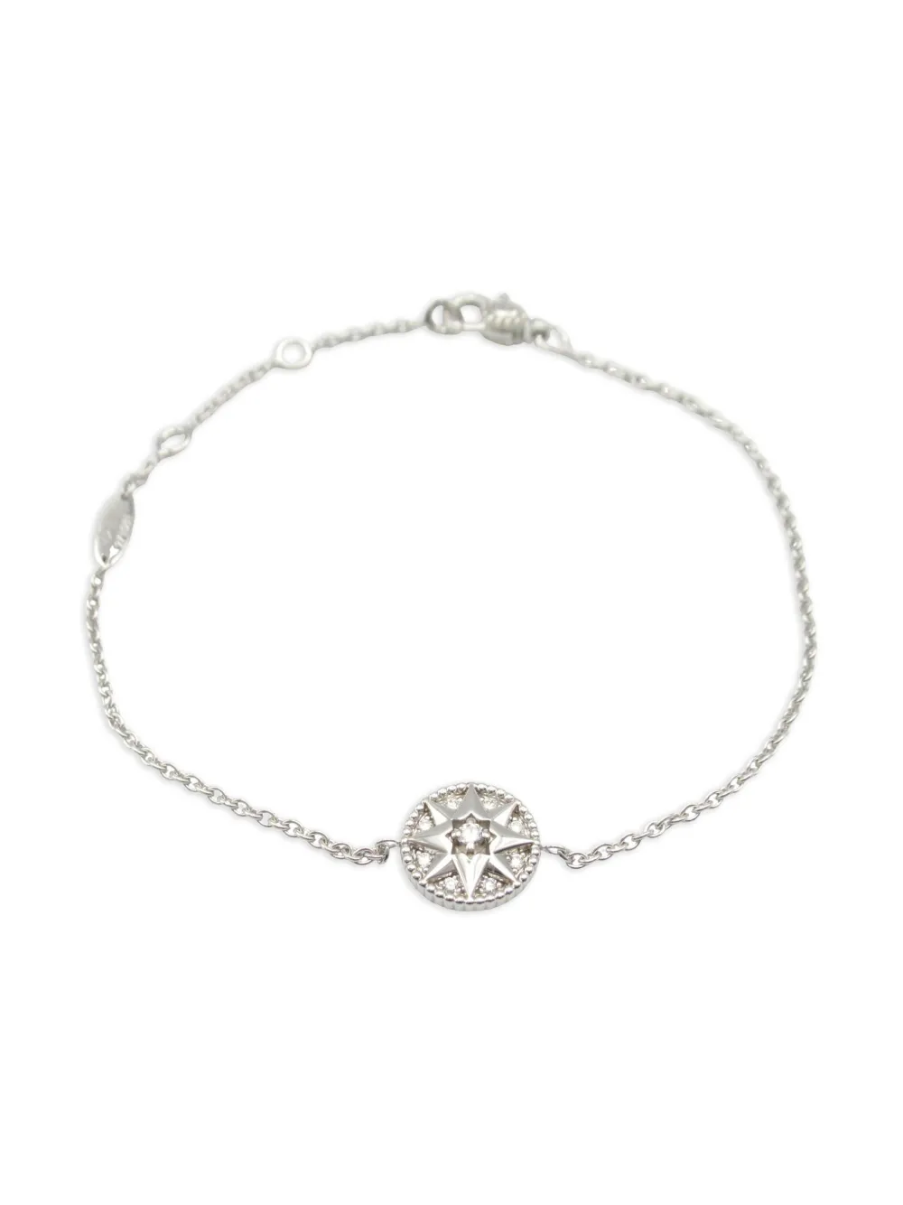Christian Dior Pre-Owned 2010s 18k white gold Rose des Vents diamond Christian Dior Pre-Owned 2010s 18k white gold Rose des Vents diamond