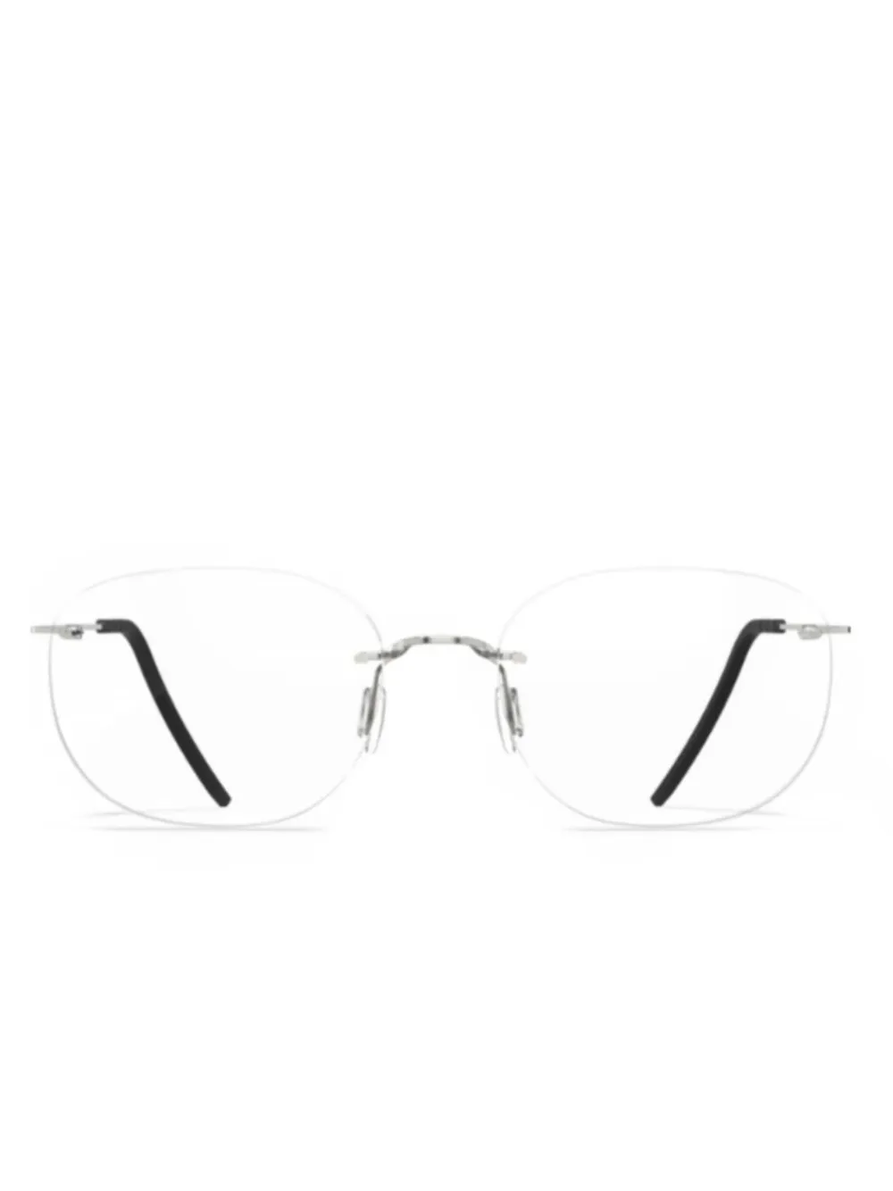Blackfin Aero Loop rimless glasses | Silver | Image 1