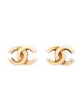 CHANEL Pre-Owned 2001 CC clip-on earrings - Gold