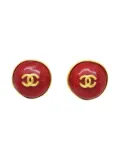 CHANEL Pre-Owned 1998 CC clip-on earrings - Gold