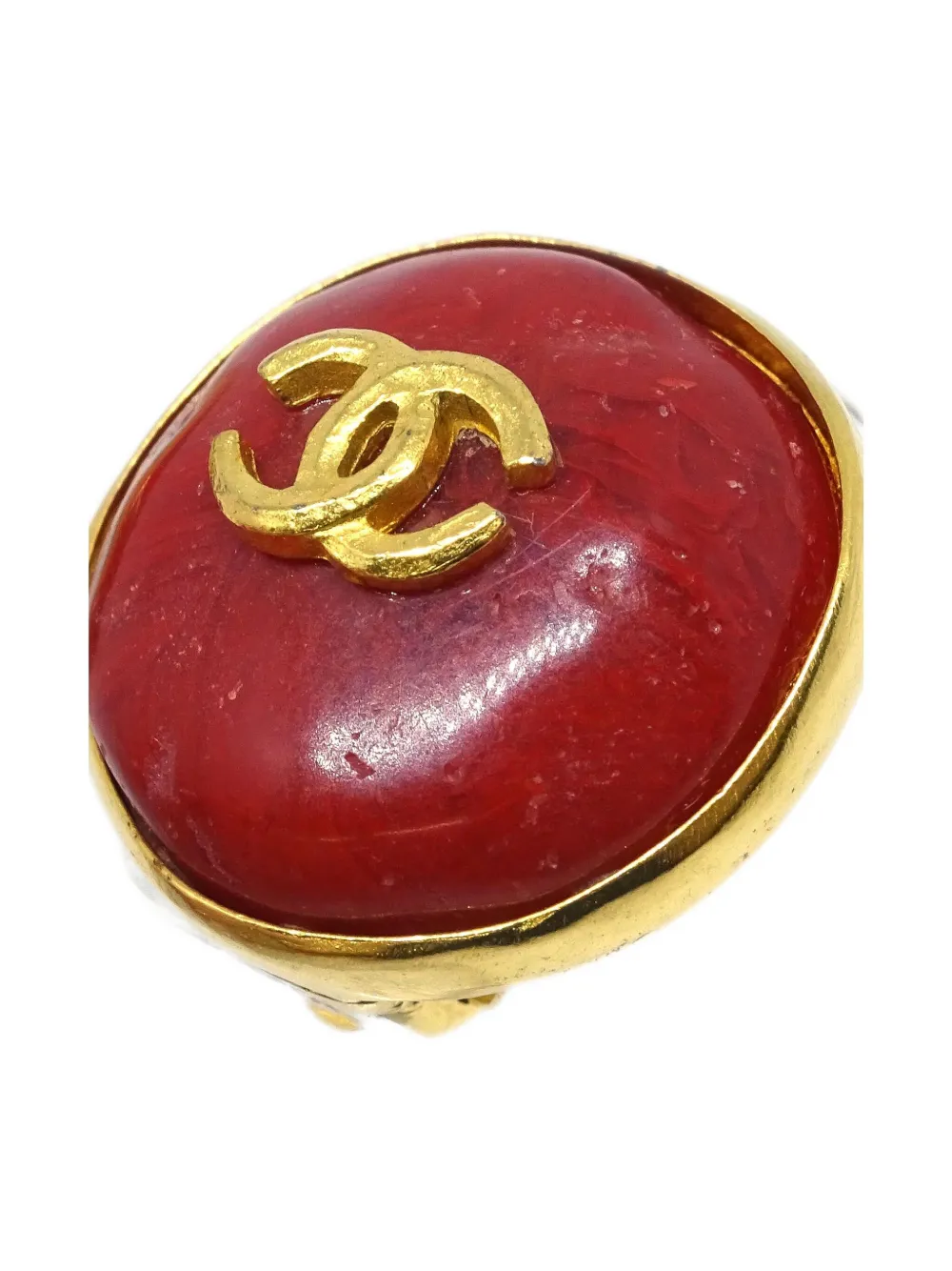 CHANEL Pre-Owned 1998 CC clip-on earrings | Image 2