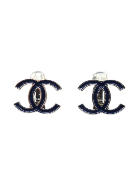 CHANEL Pre-Owned 2010 CC clip-on earrings
