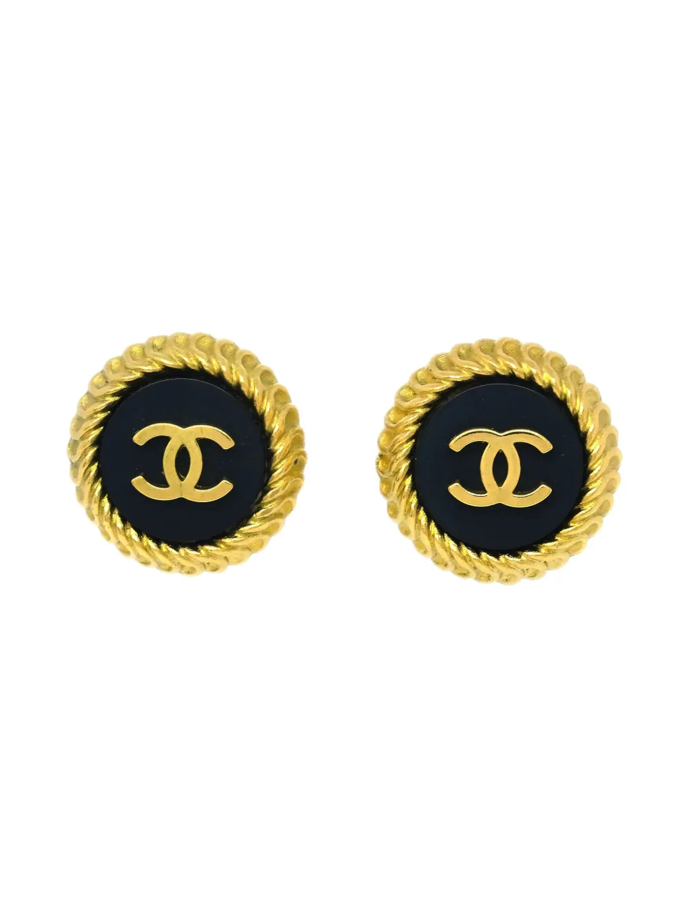 CHANEL Pre-Owned 1995 CC clip-on earrings | Gold | Image 1